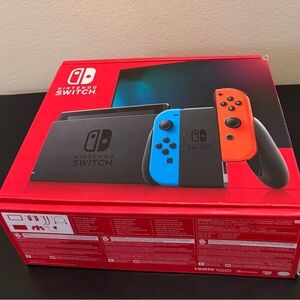 Nintendo Switch Console - Bright Blue and Orange